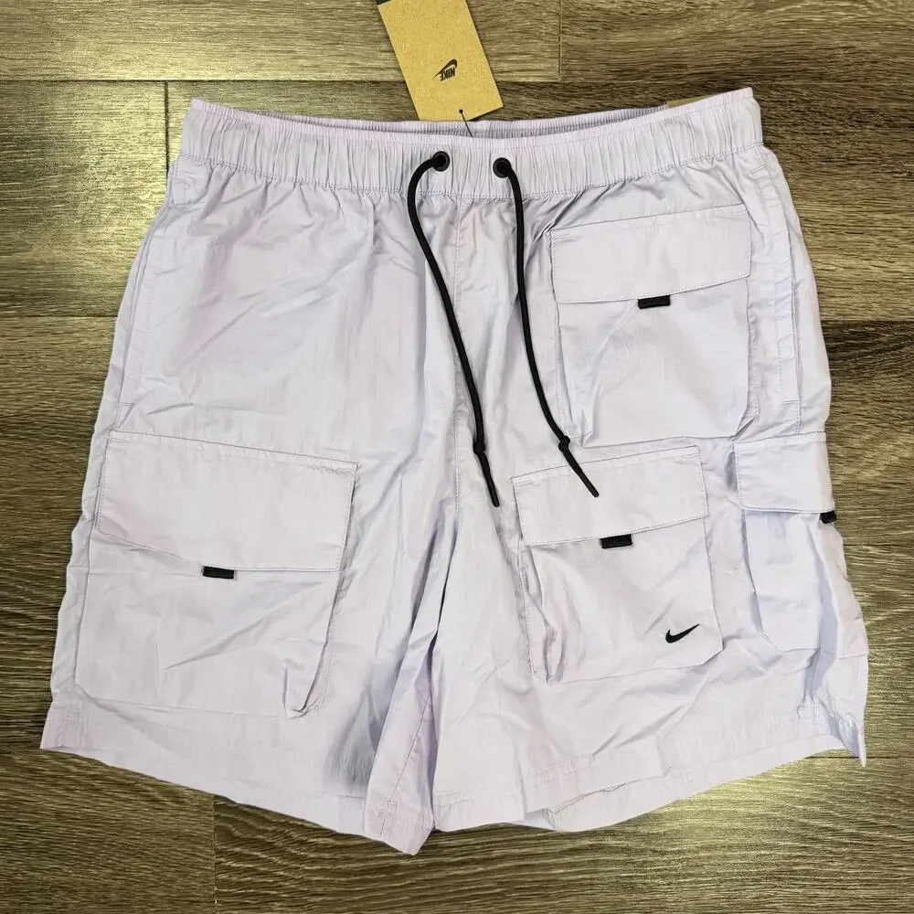 Nike Tech Woven Cargo Shorts Purple Men's Size Small HJ0677-515 NEW w Tags